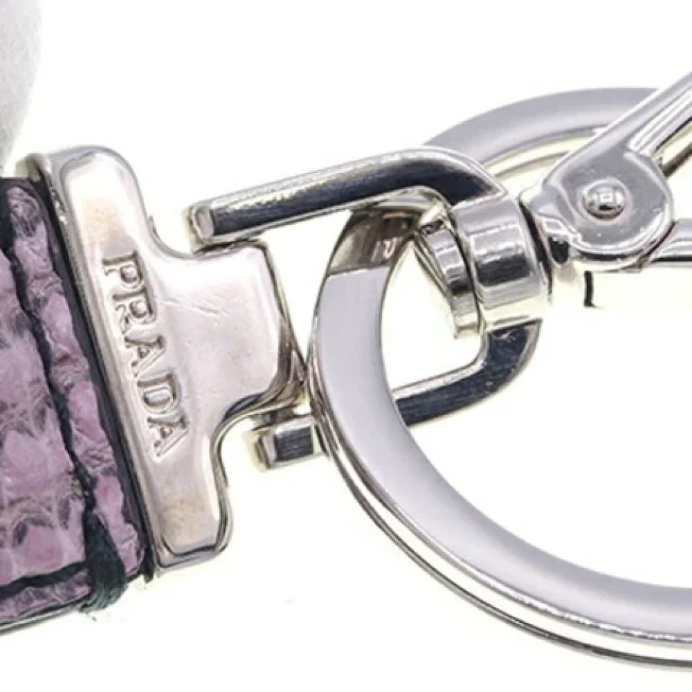 Prada Vintage Pre-owned Leather key-holders Pink Dames