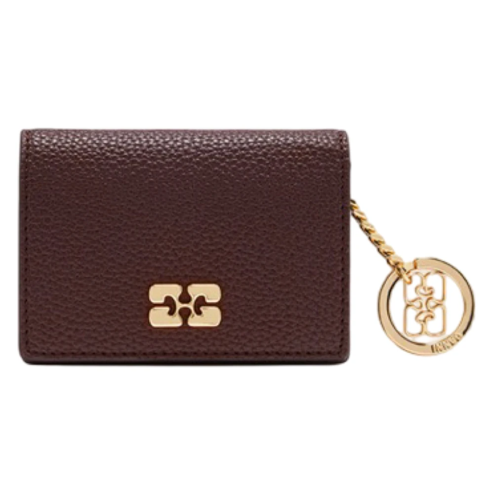 Ganni , Wallets & Cardholders, Female, Brown, One Size, Wallets & Cardholders