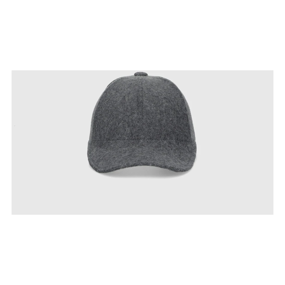 Borsalino Wollen Baseballpet Gray Heren