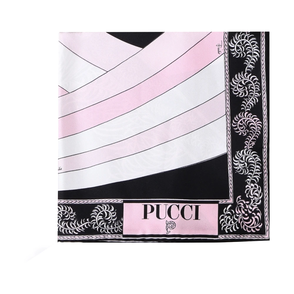 EMILIO PUCCI Iride-struzzo Print Multicolor Sjaal Multicolor Dames