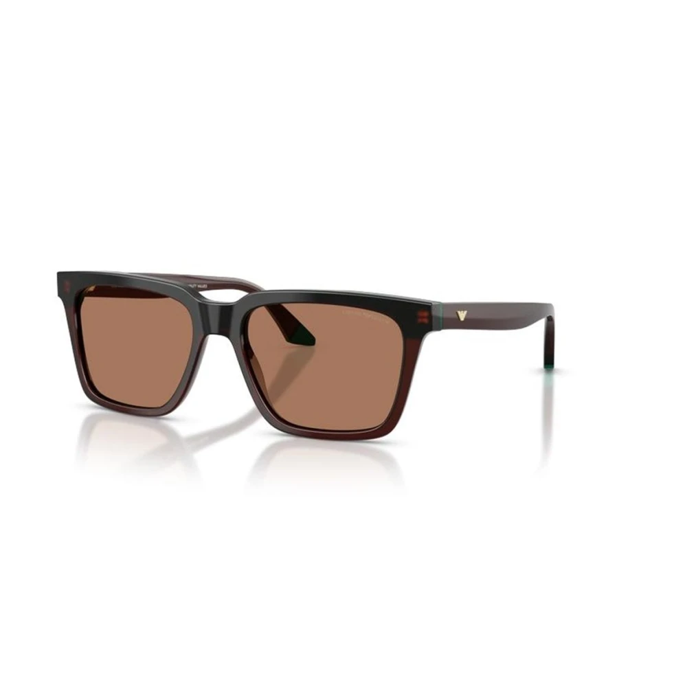 Emporio Armani Men's Brown Square Sunglasses - Sunglasses - 55 Mm - Accessories