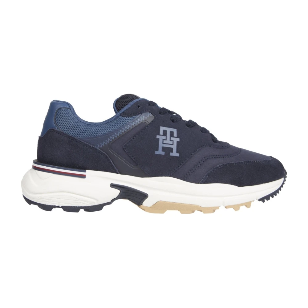 Tommy Hilfiger Runner X Ventile Mix Vrijetijdssneakers Heren Schoenen Blauw