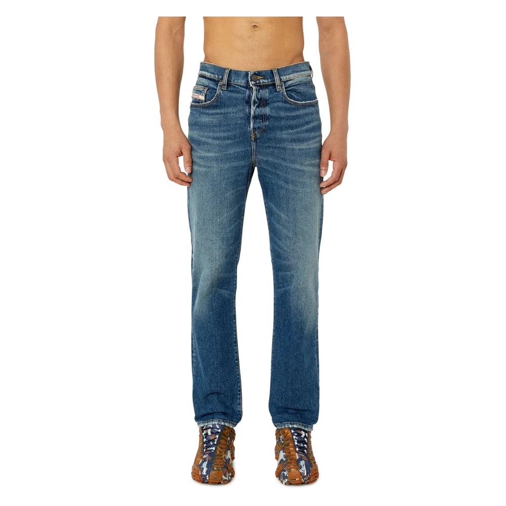 Diesel Veelzijdige Straight Jeans 2020 D-Viker Blue Heren