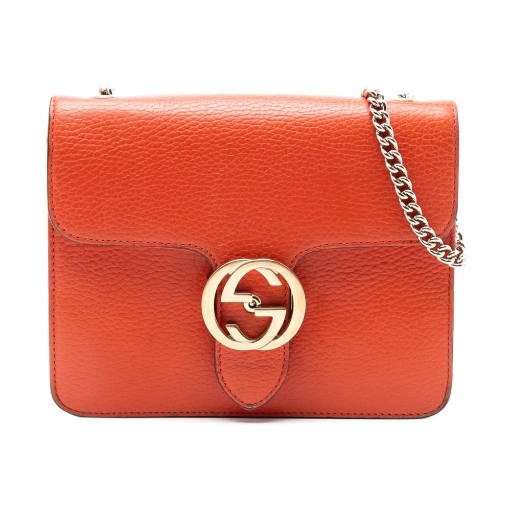 Gucci Vintage Donna Arancione Pre-Owned, Taglia Unica, Used,