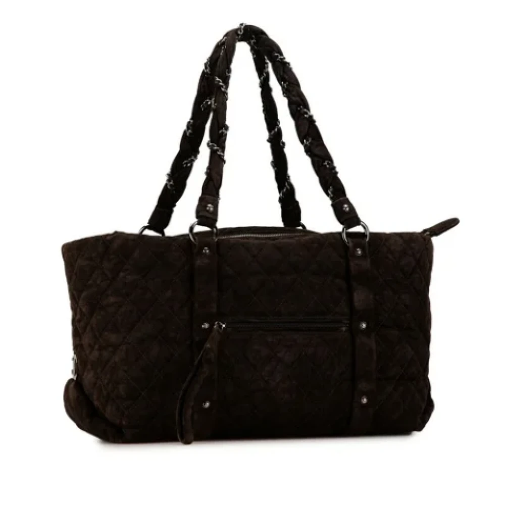 Chanel Vintage Pre-owned Suede chanel-bags Brown Dames