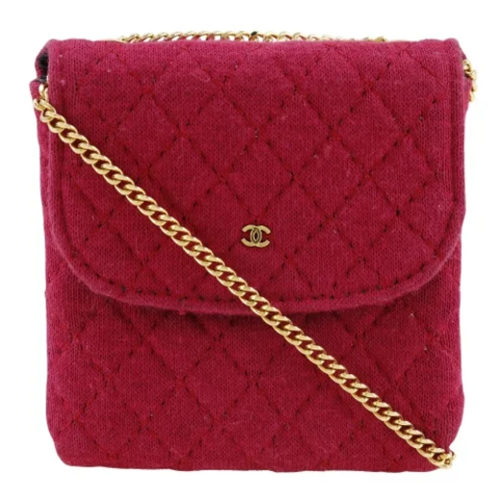 Chanel Vintage Pre-owned Cotton chanel-bags Pink Dames