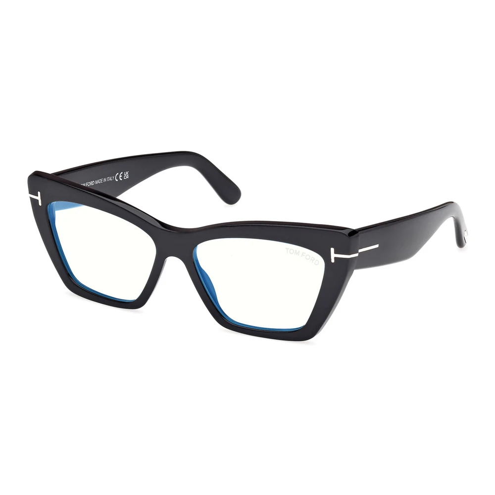 Tom Ford Zwarte Brillen Ft6026-B Black Unisex