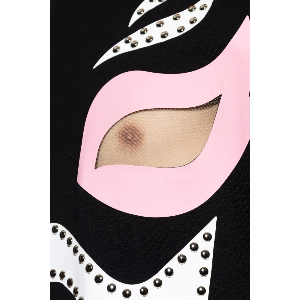 Dsquared2 T-shirt met applicatie Black Heren