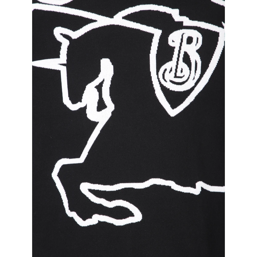 Burberry Zwarte Sweatshirt voor Mannen Aw24 Black Heren