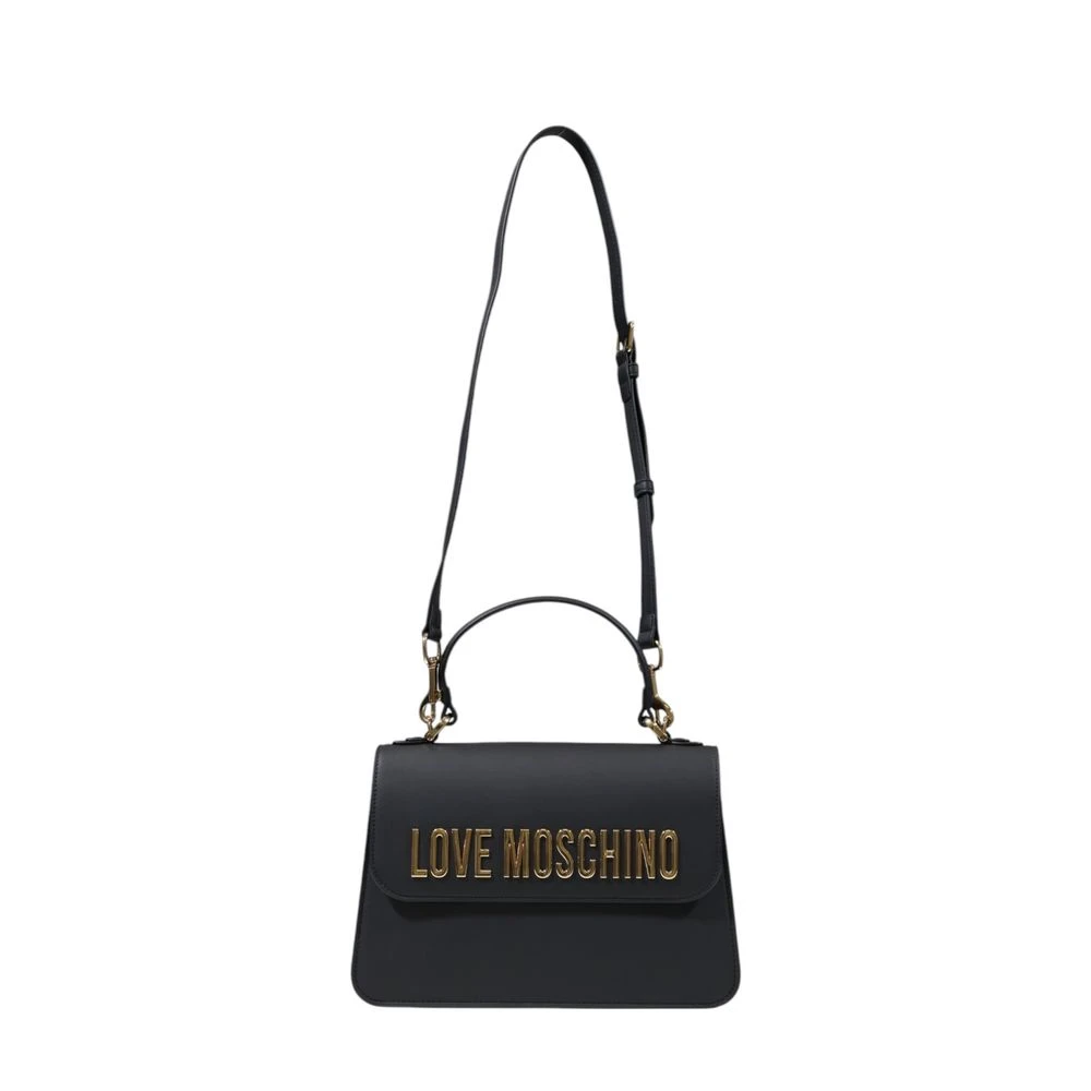Love Moschino Bicolor Handtas Lente Zomer Collectie Black Dames