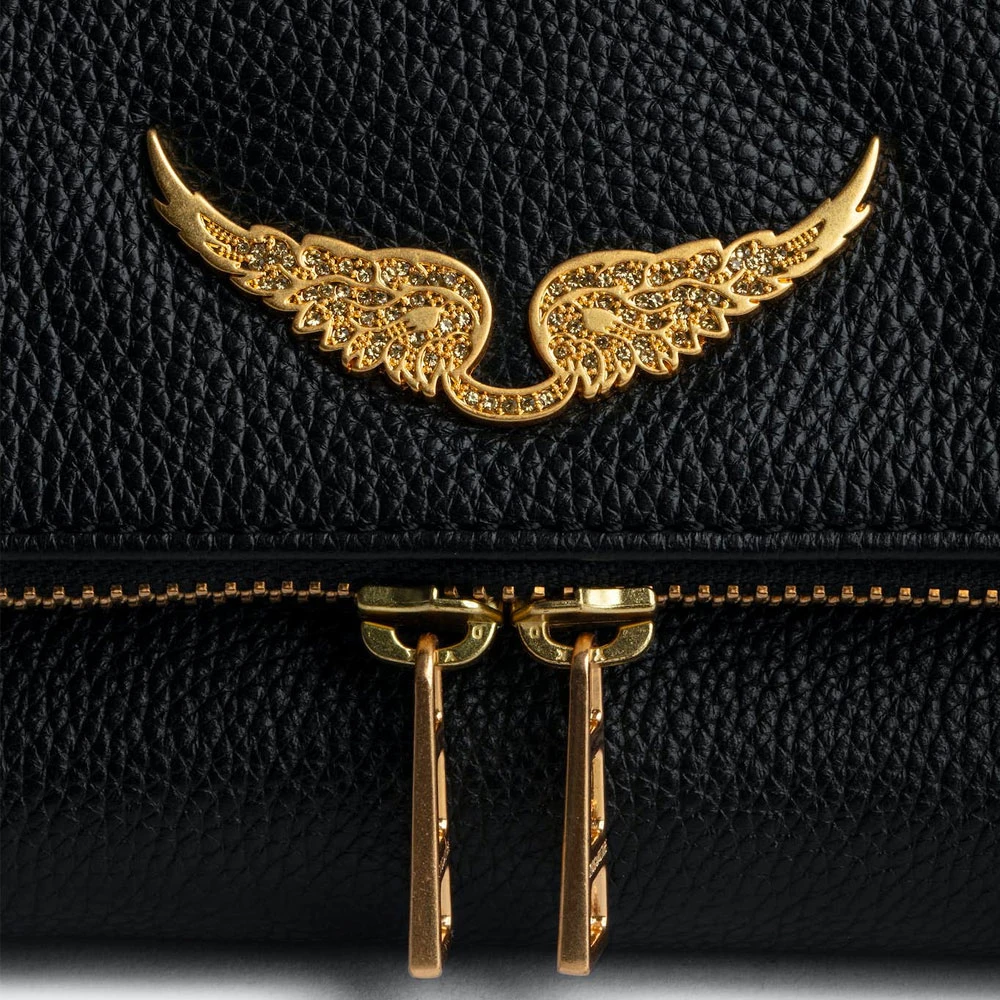 Zadig & Voltaire Rocky Tas Zwart Goud Black Dames