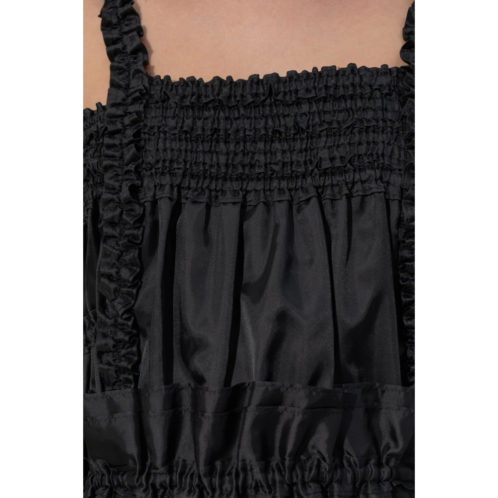 Comme des Garçons Jurk met zakken Black Dames