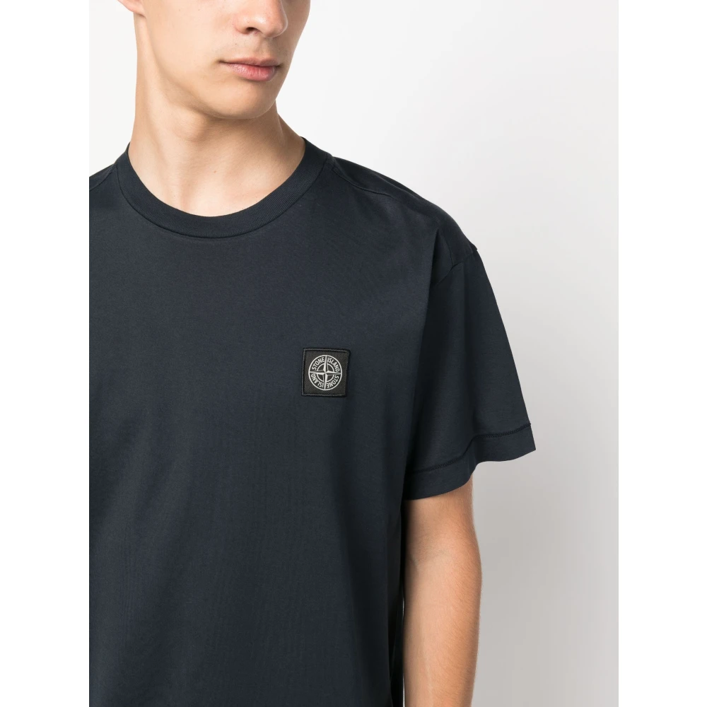 Stone Island Casual Katoenen T-shirt Black Heren