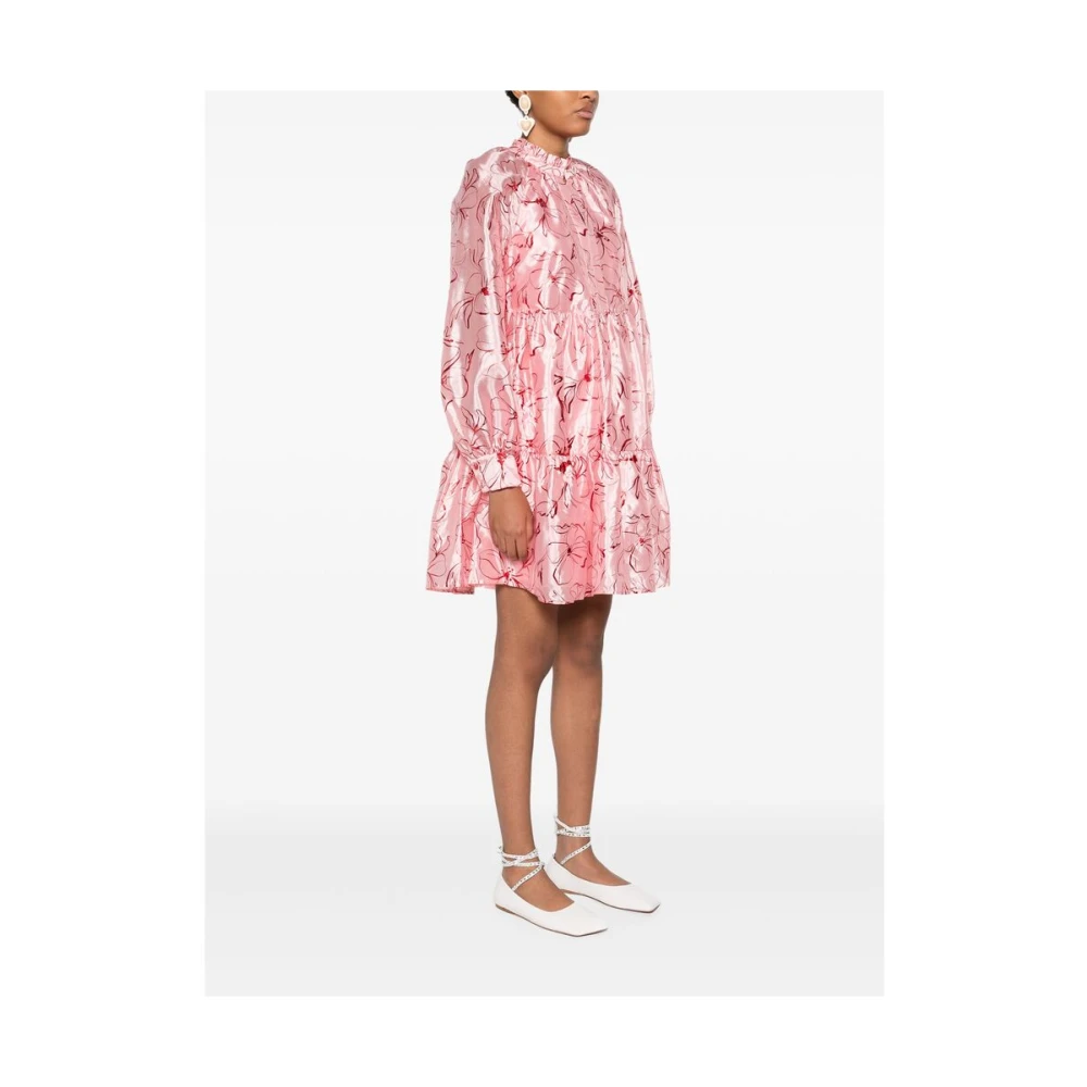 Stine Goya Roze Haak Oog Jurk Pink Dames