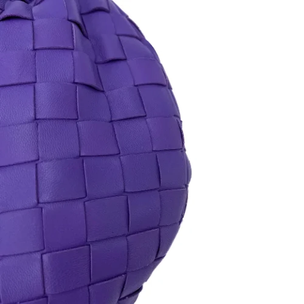 Bottega Veneta Vintage Pre-owned Leather handbags Purple Dames