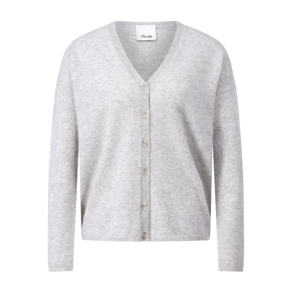 Allude Kasjmier V-hals Vest Gray Dames