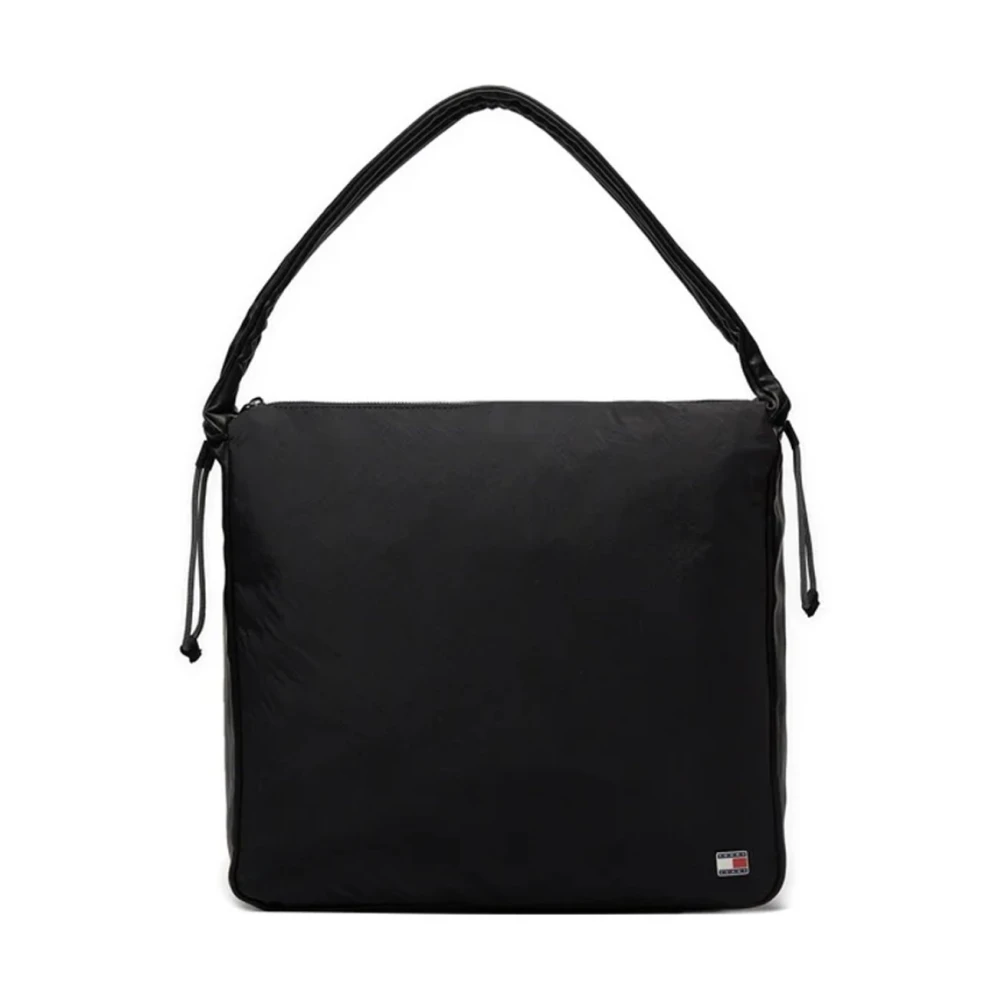 Tommy Jeans Zwarte Nylon Schoudertas Black Dames