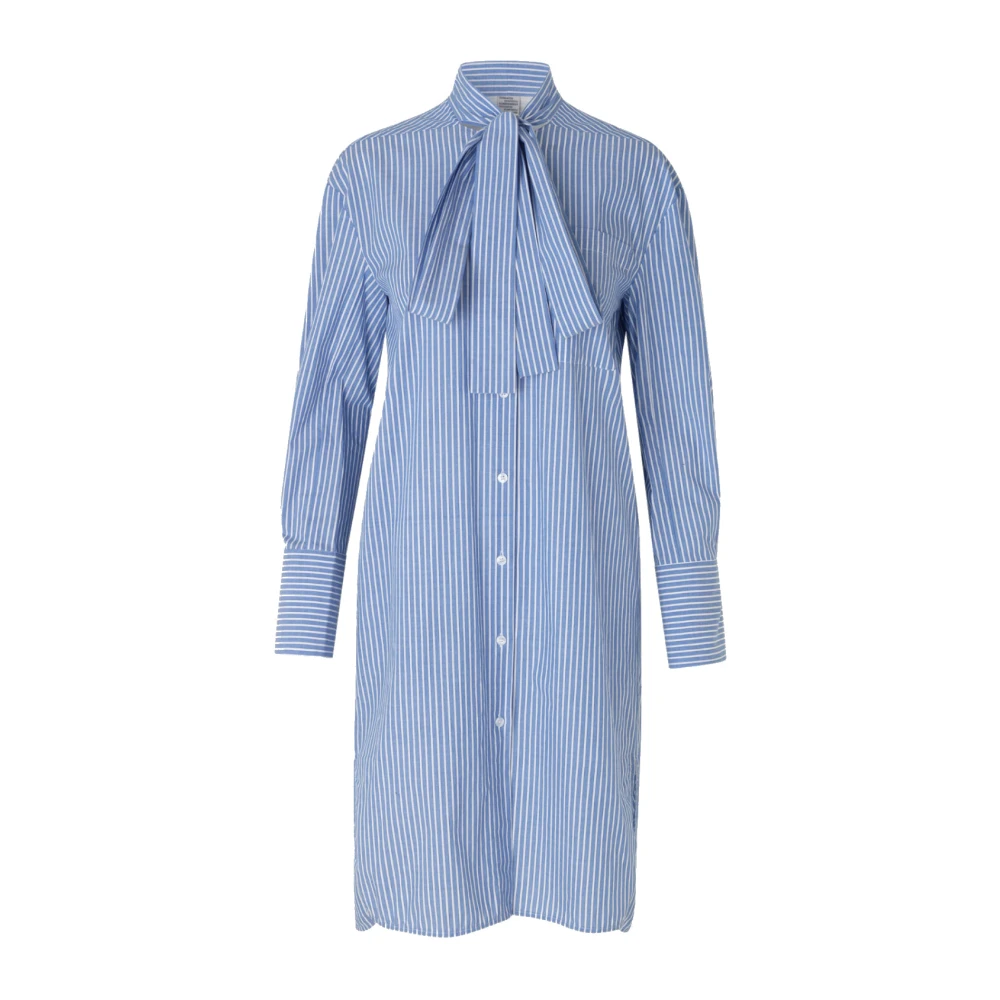 BAUM UND PFERDGARTEN Gestreepte Katoenen Oversized Jurk Blue Dames