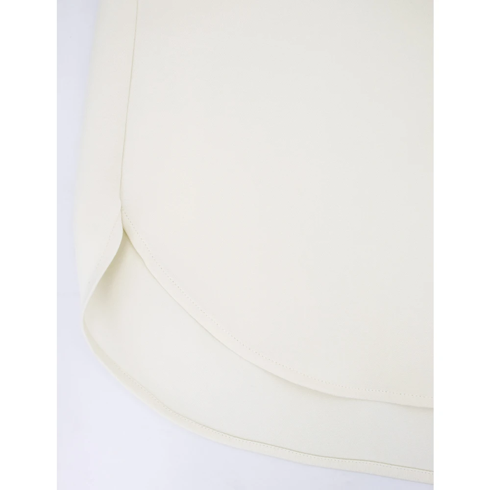 Kiton Zijden V-hals op maat gemaakte T-shirt Beige Dames