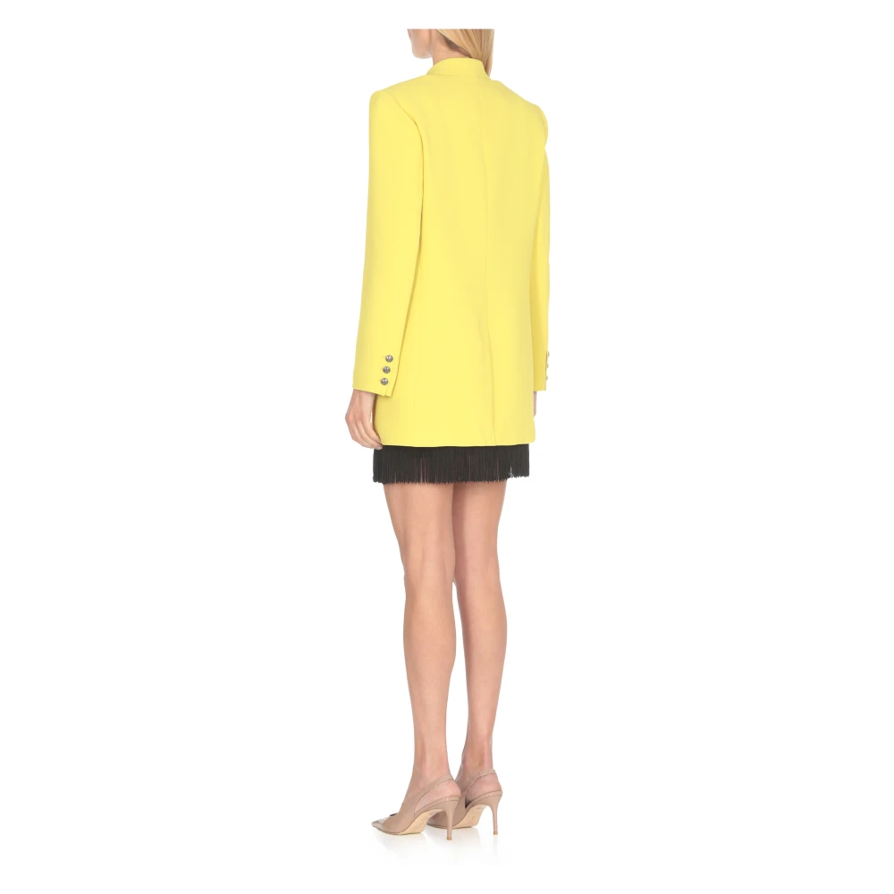 Elisabetta Franchi Gele Double-Breasted Blazer Vrouw Yellow Dames