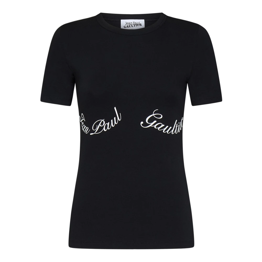 Jean Paul Gaultier Zwarte aansluitende T-shirt voor vrouwen Black Dames