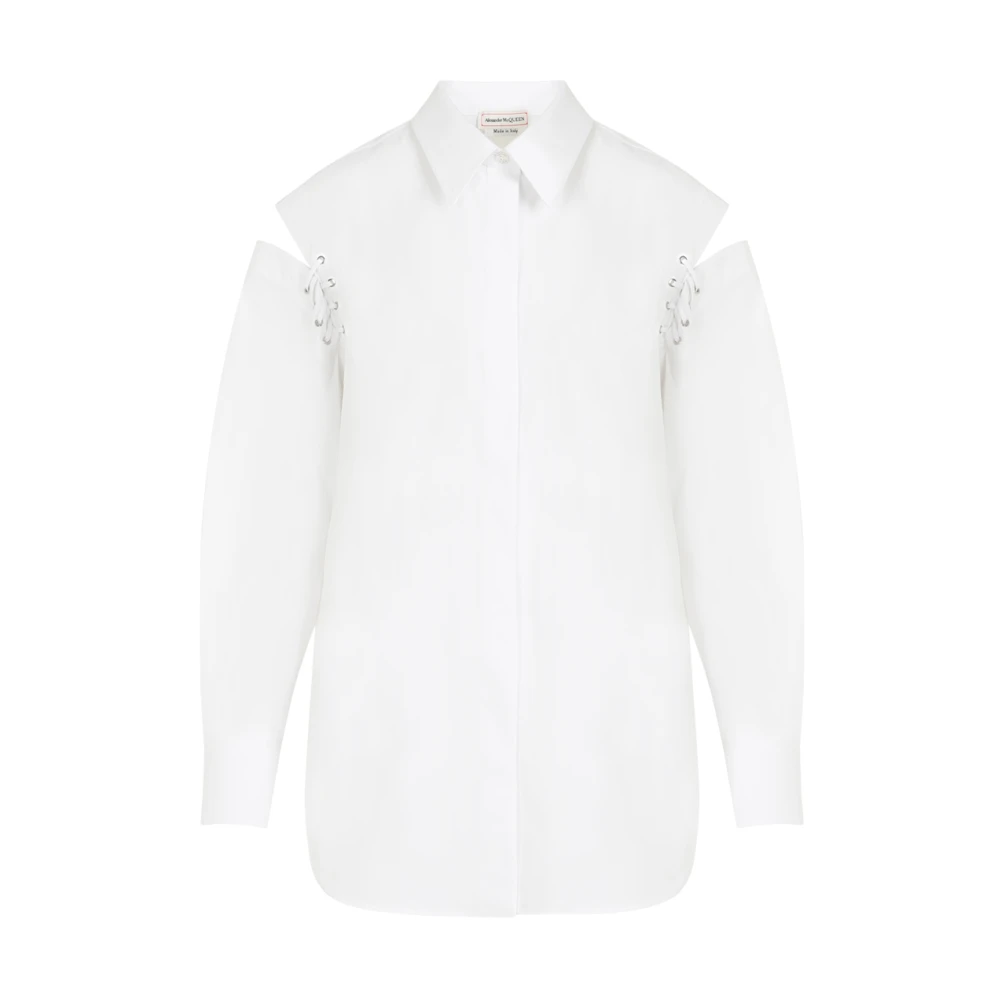 Alexander McQueen Optisk Vit Skjorta White, Dam