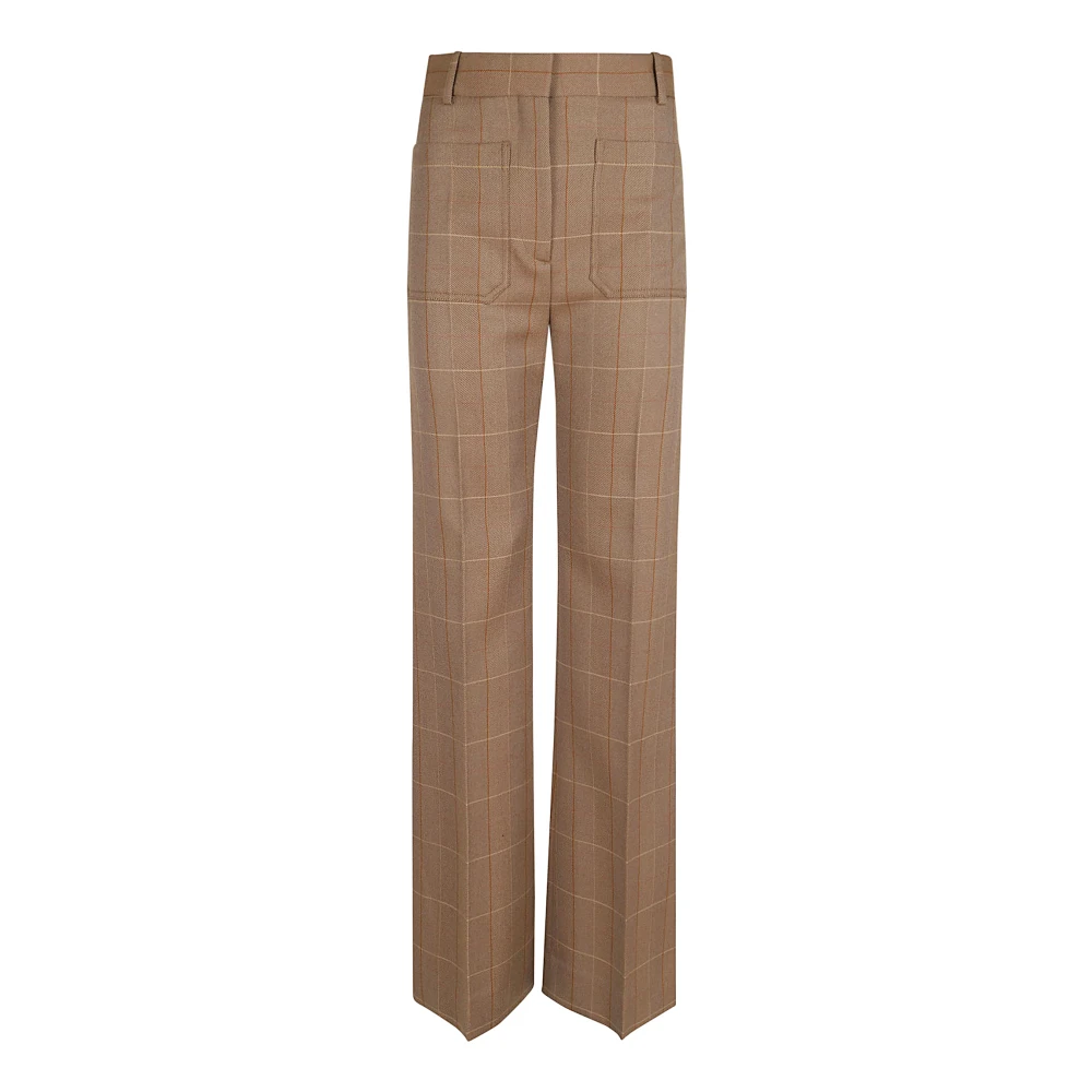 Victoria Beckham Bruine Straight Broek Damesmode Brown Dames