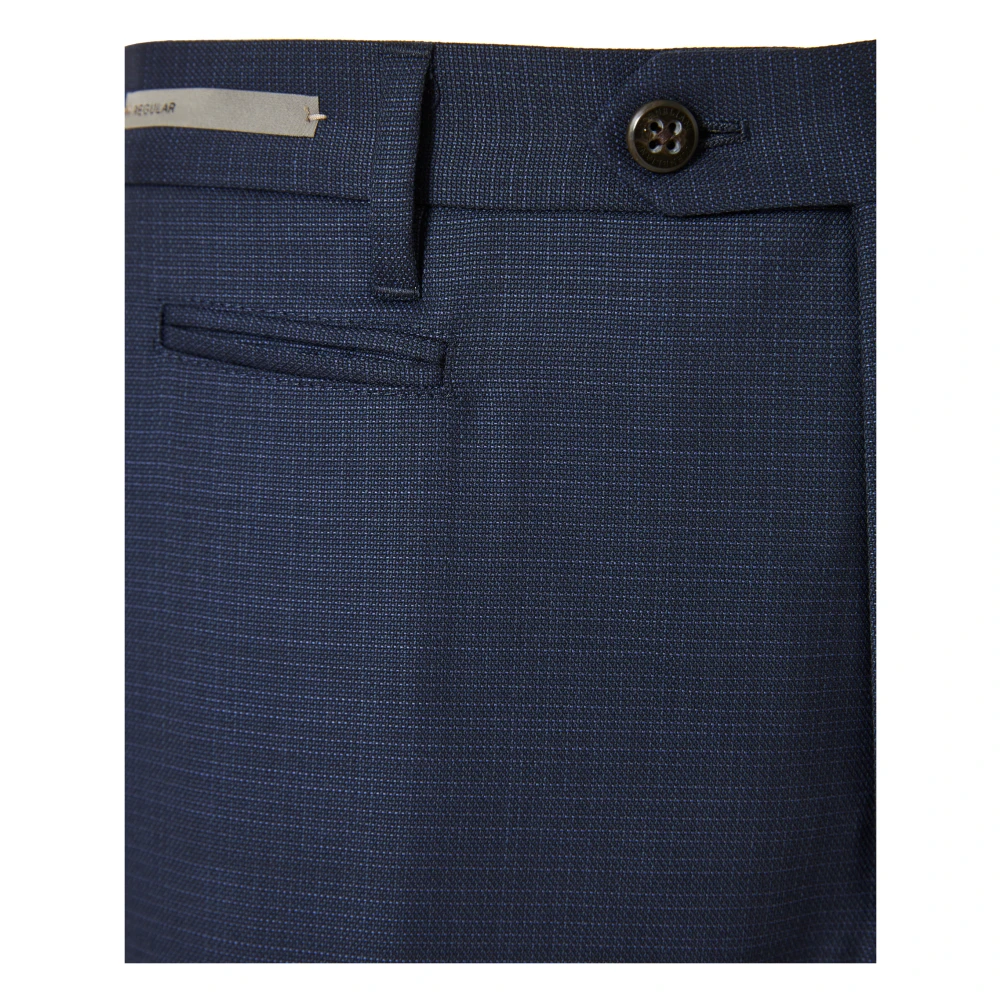 Corneliani Wollen broek met zakken Blue Heren