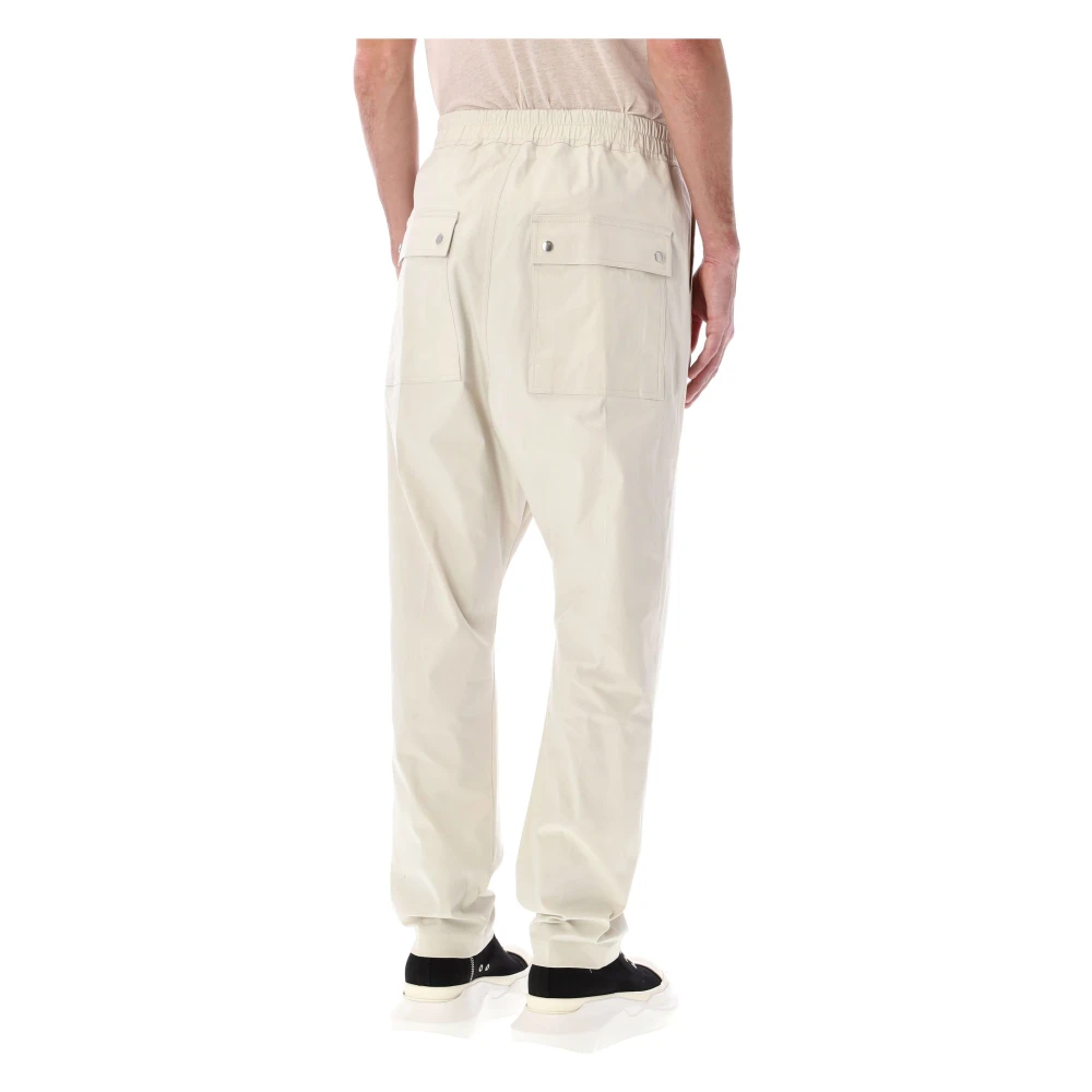 Rick Owens Witte Katoenmix Dinge Broek White Heren