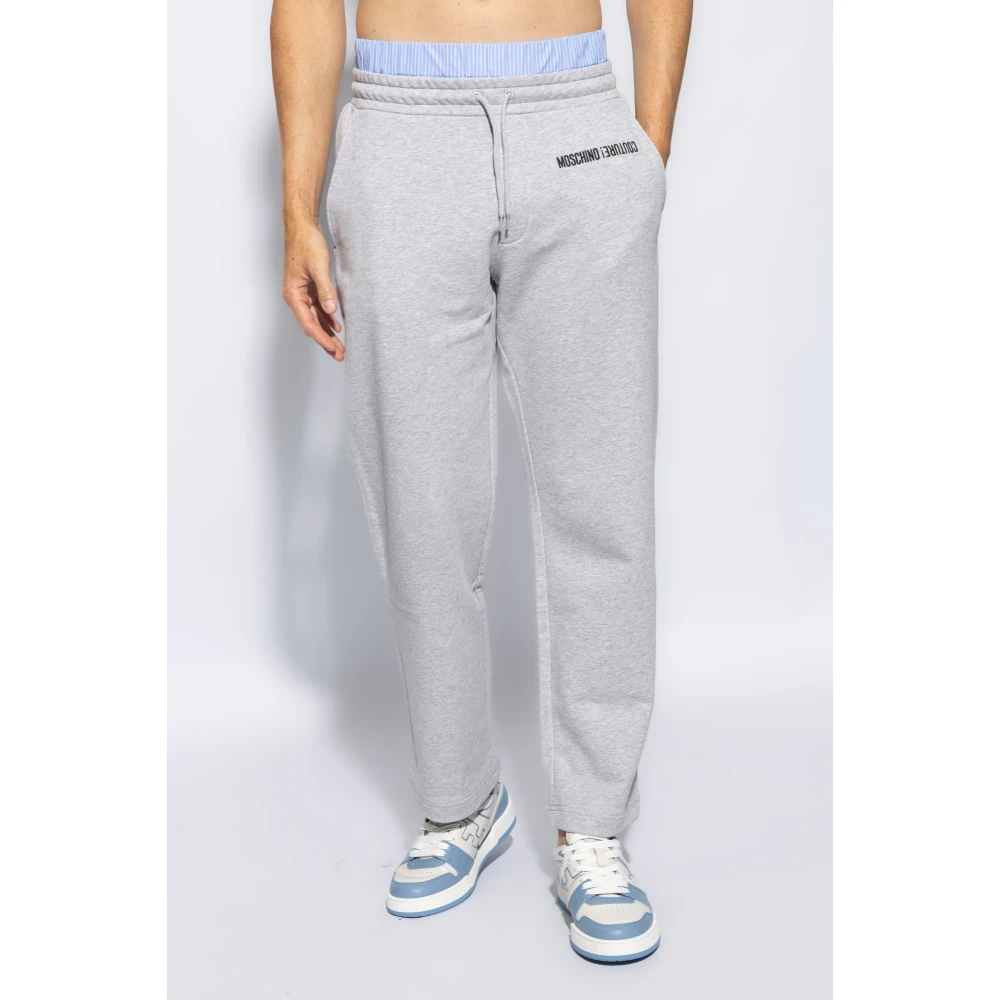 Moschino Sweatpants Gray Heren