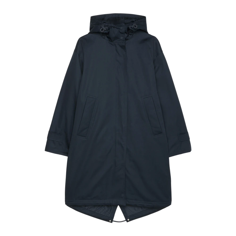 Marc O'Polo Relaxte katoenen parka Blue Dames