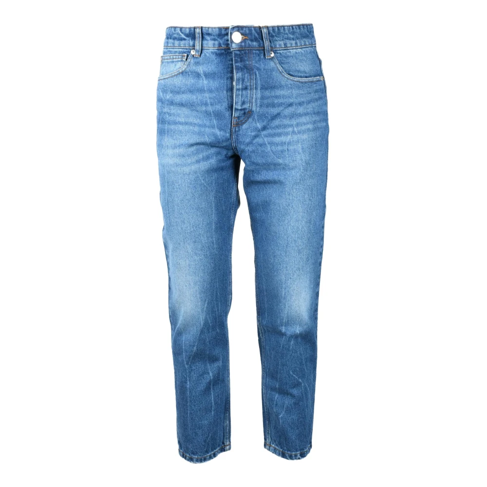 Ami Paris Katoenen Jeans Blue Heren