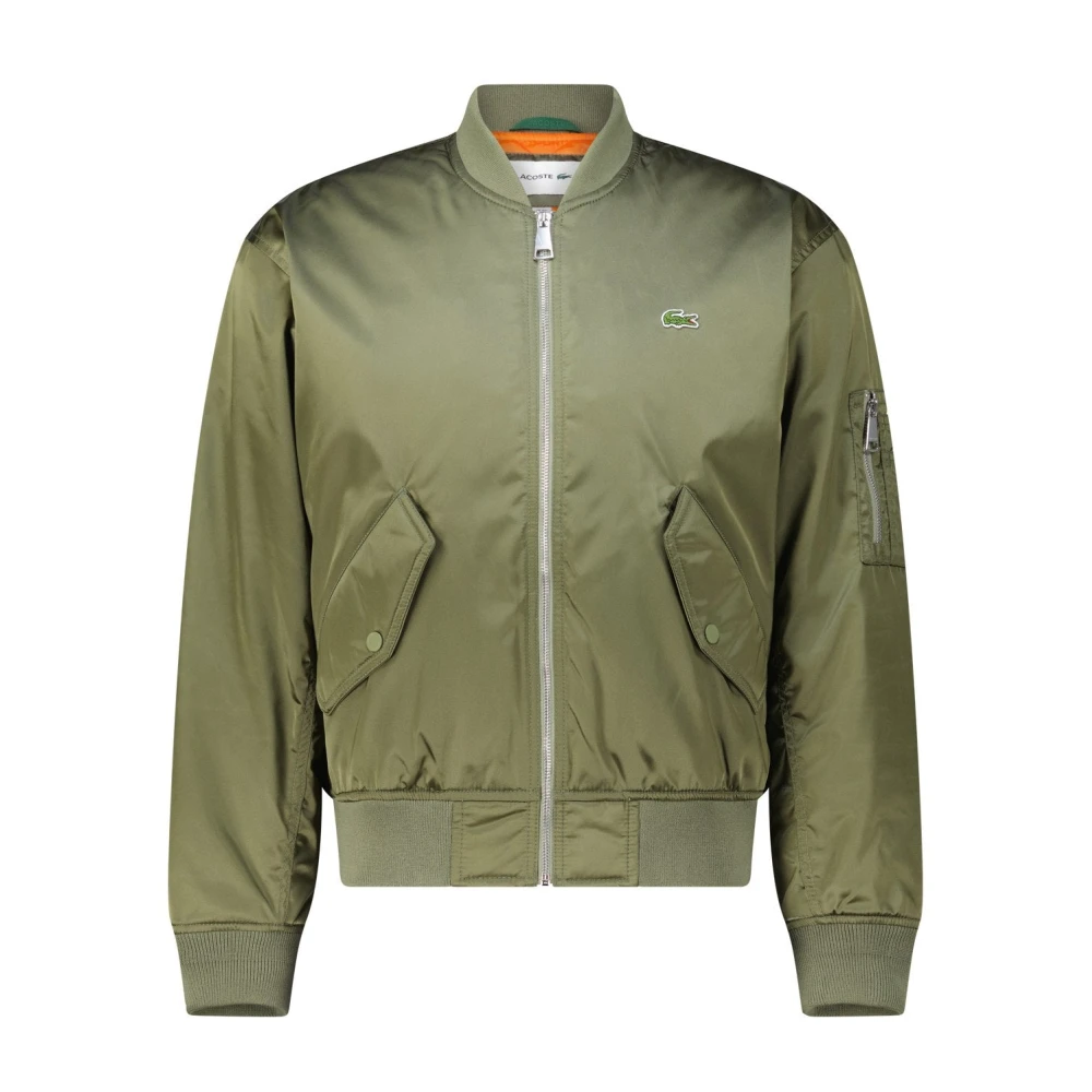 Lacoste Klassieke Bomberjack met Logo Green Heren