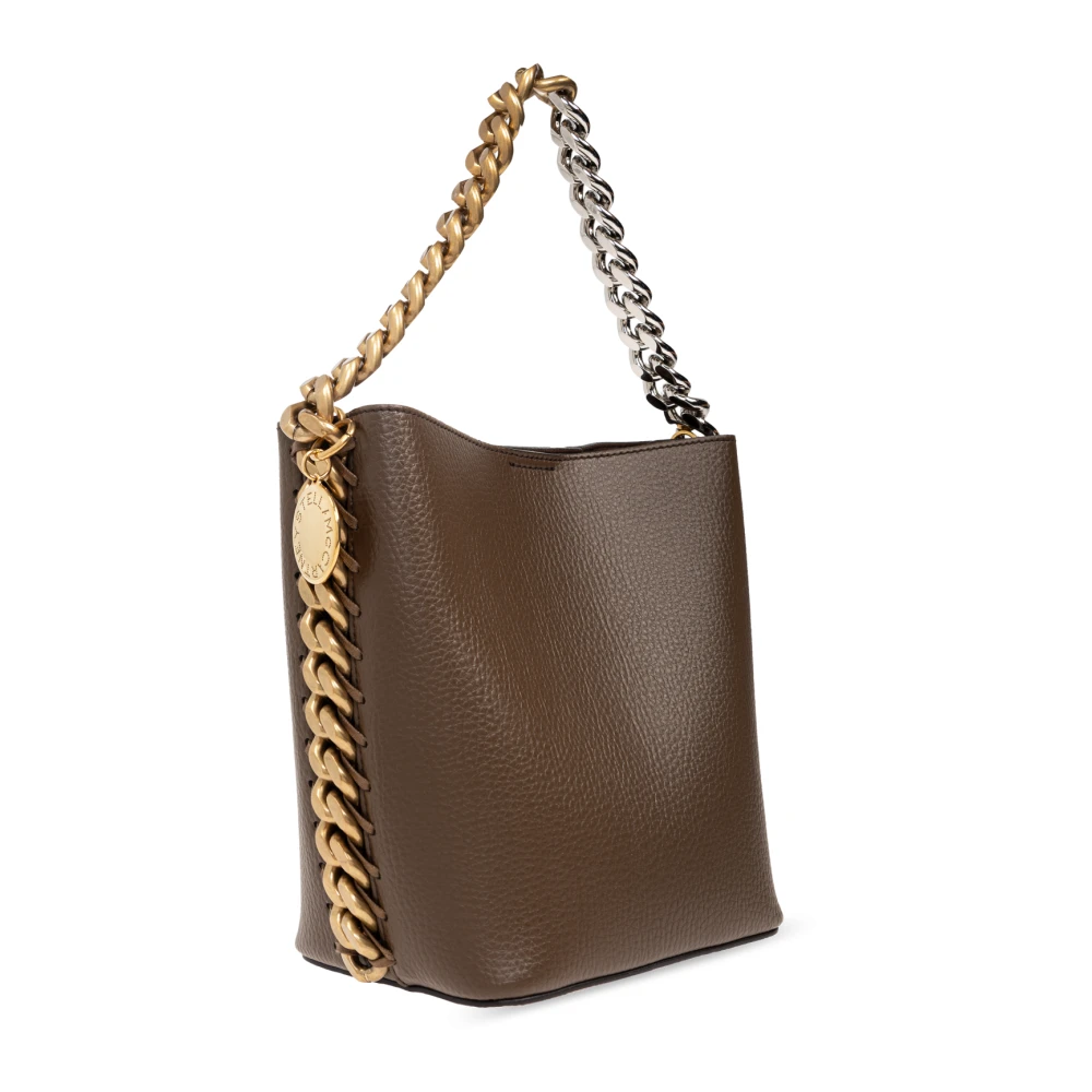 Stella Mccartney Frayme bucket-stijl schoudertas Brown Dames