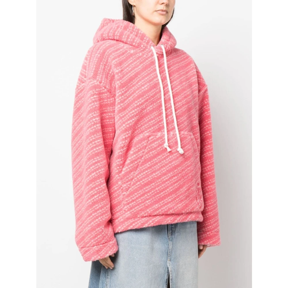 JW Anderson Roze & Paarse Relaxed Fit Shirt Pink Dames