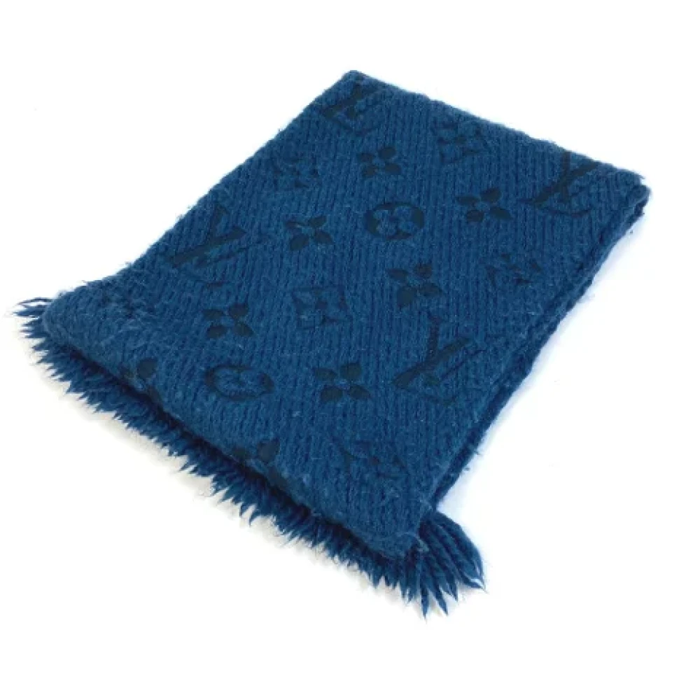 Louis Vuitton Vintage Pre-owned Silk scarves Blue Dames