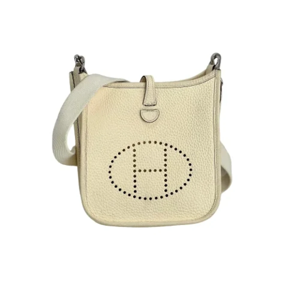 Hermès Vintage Pre-owned Canvas handbags Yellow Dames