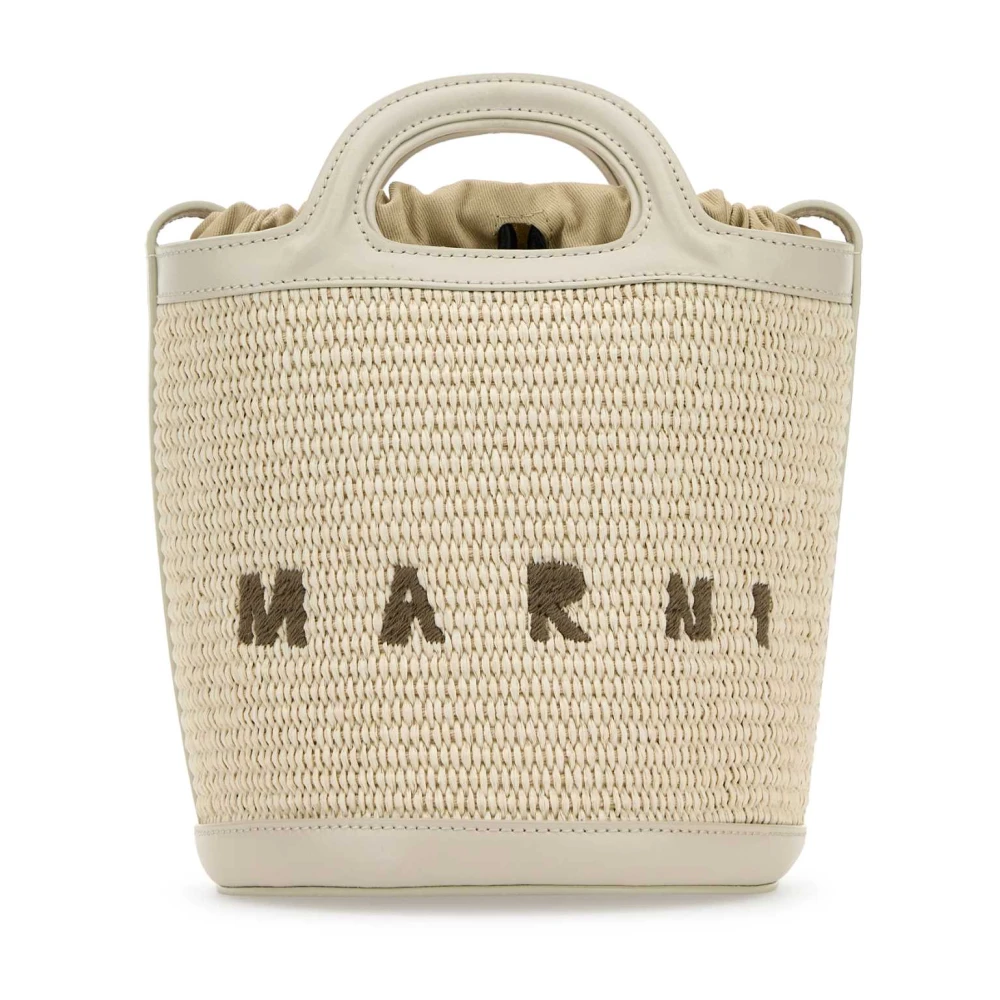Marni Tropicalia Bucket Tas Beige Dames