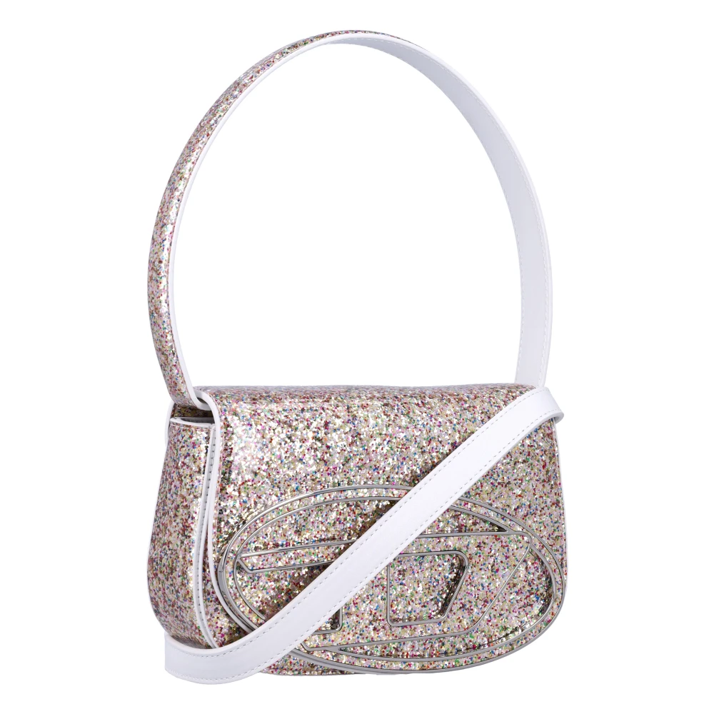 Diesel Glitter Handtas Mix Aw24 Brown Dames