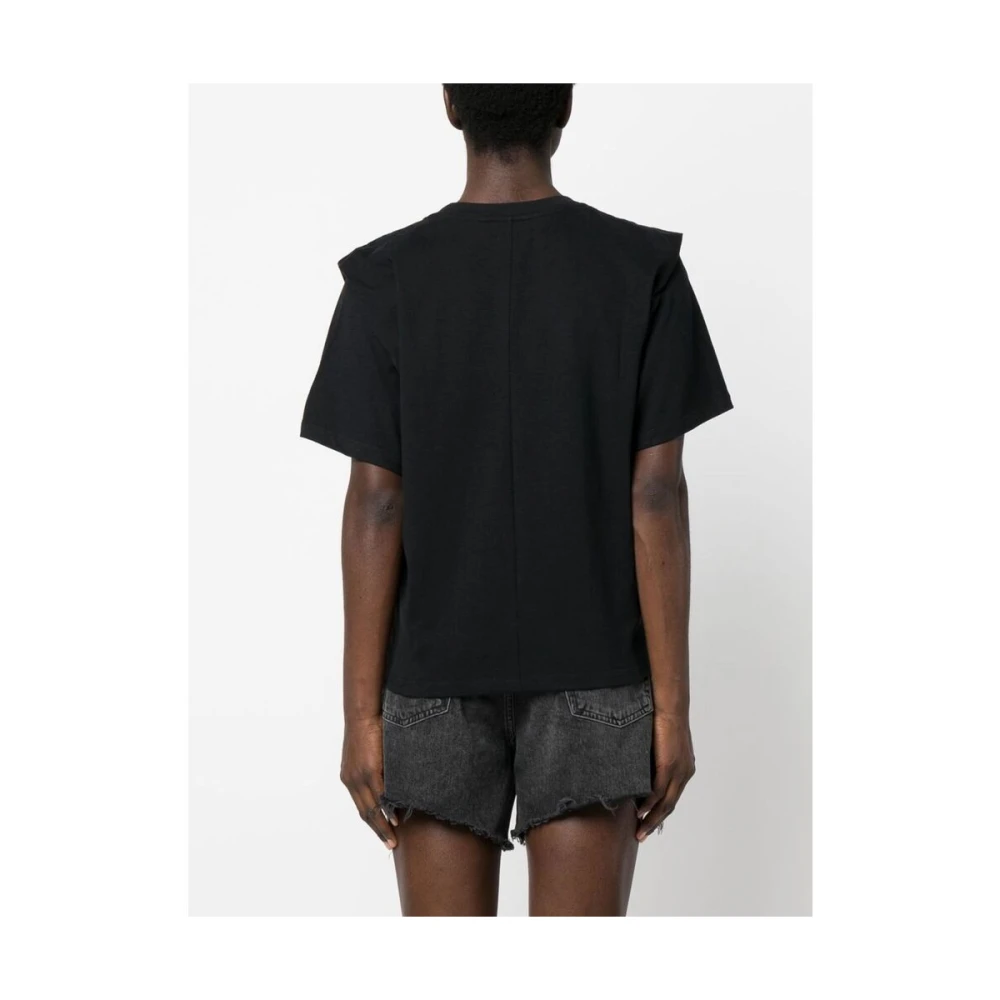 Isabel marant Zwart Katoen Ronde Hals T-shirt Black Dames