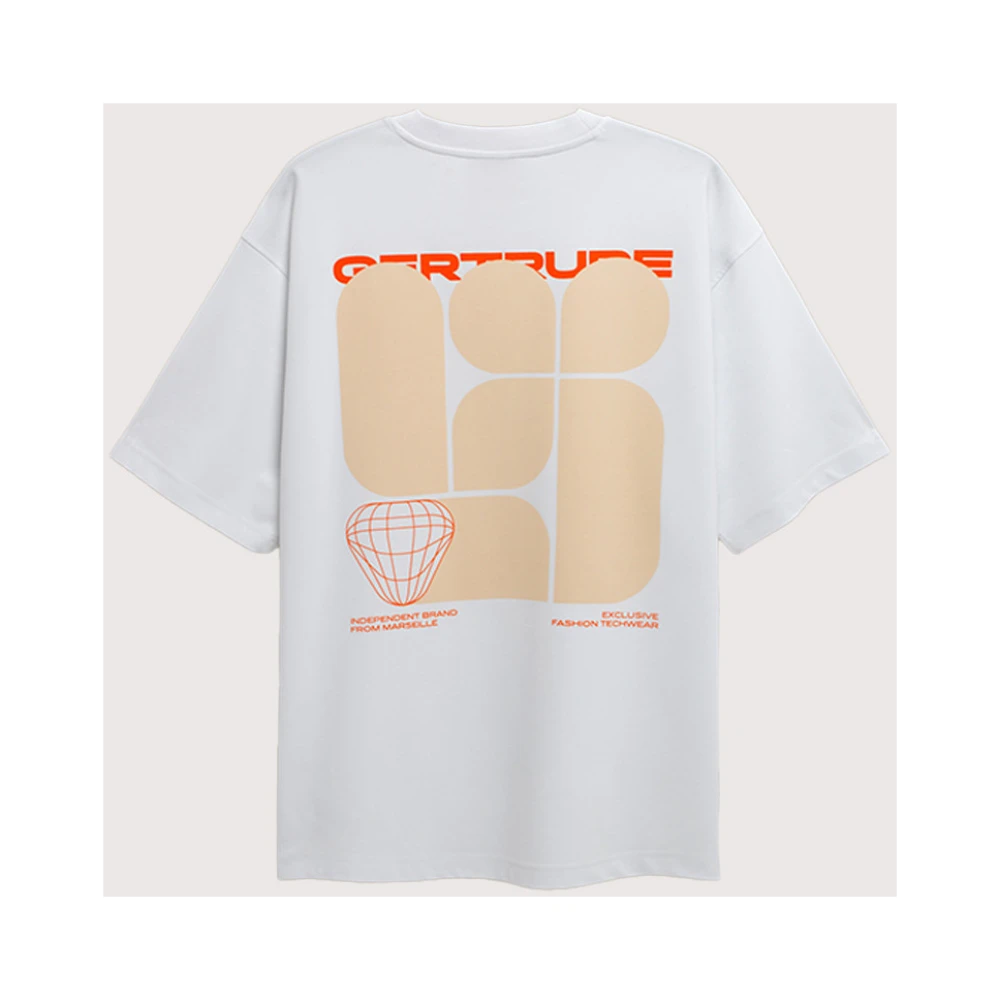 Gertrude Wit Oversized T-shirt met korte mouwen White Heren