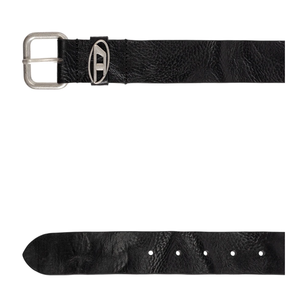 Diesel Riem Ovaal D Logo B-1Dr Black Heren