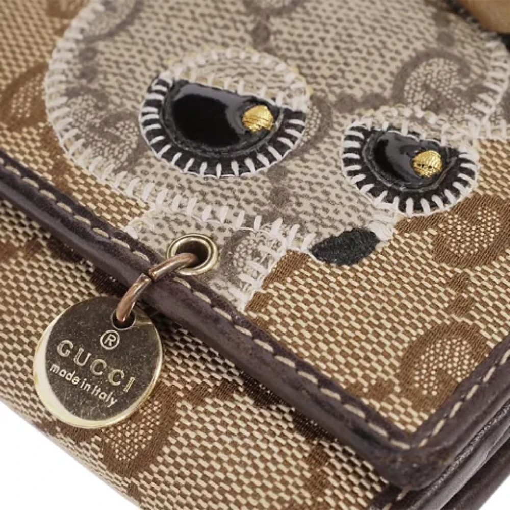 Gucci Vintage Pre-owned Canvas wallets Brown Dames
