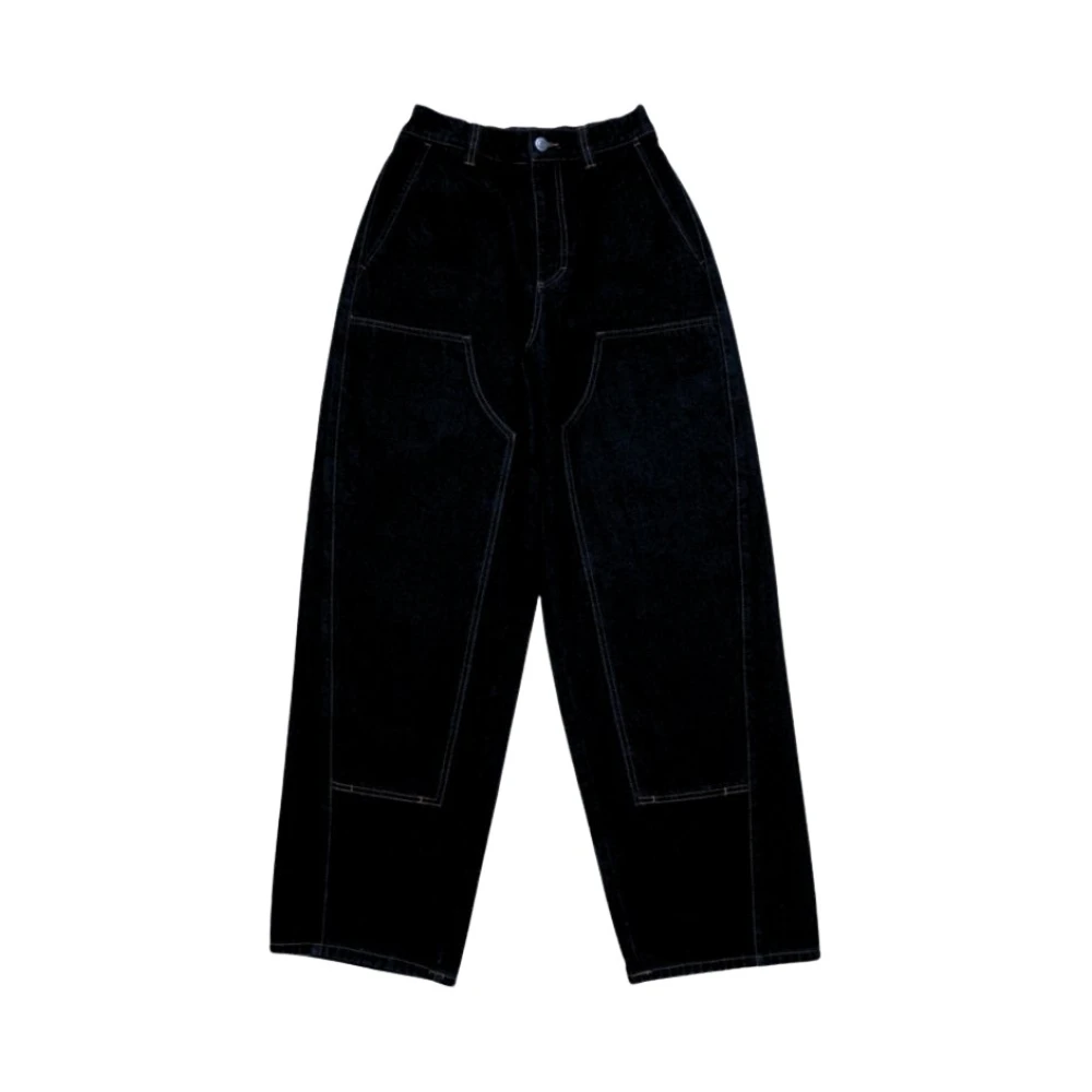 Obey Black Straight Fit Jeans, Female, W32, Baggy Denim Jeans