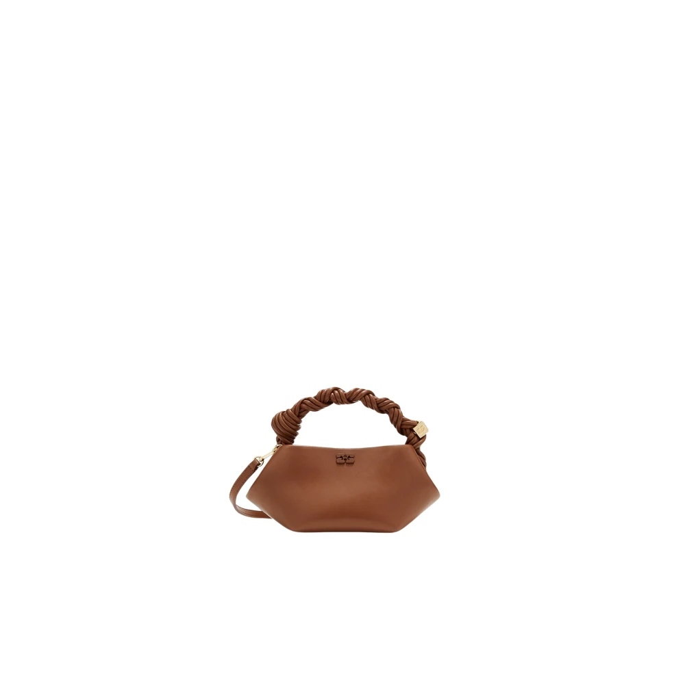 Ganni Donna Marrone Bou Mini Handbag - Woman Handbags One Size - Immagine 6