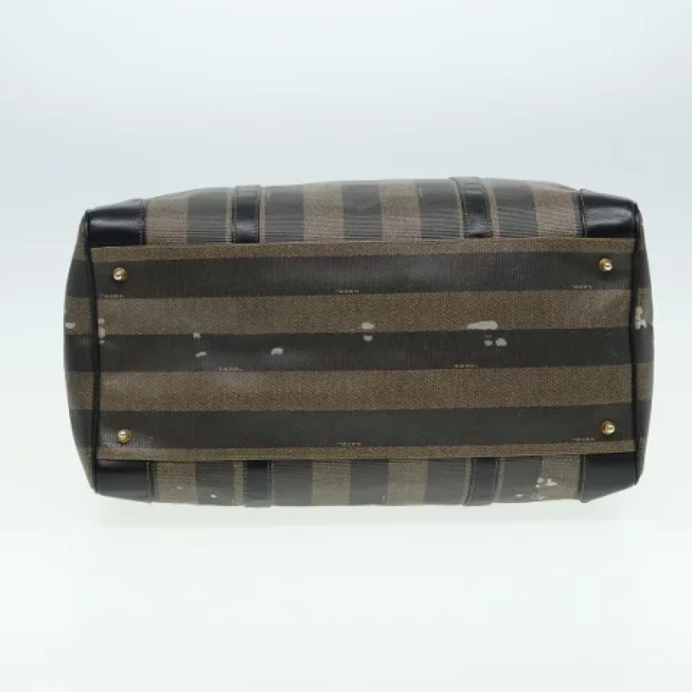 Fendi Vintage Pre-owned Nylon travel-bags Brown Dames