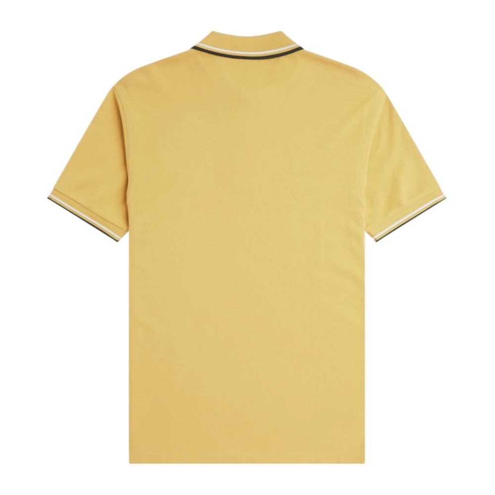 Fred Perry Gele Twin Tipped Polo Shirt Yellow Heren