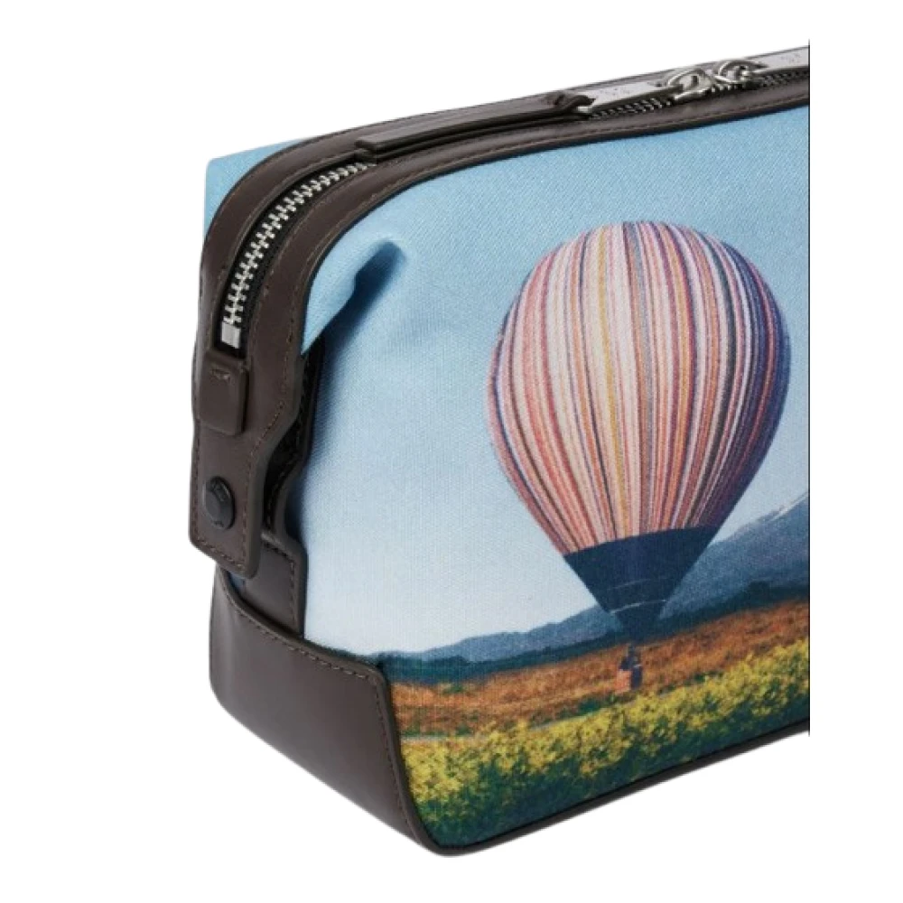 PS By Paul Smith Toilettas met handtekening streepballonprint Multicolor Heren
