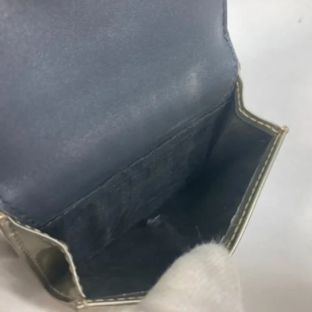 Dior Vintage Pre-owned Leather wallets Yellow Dames