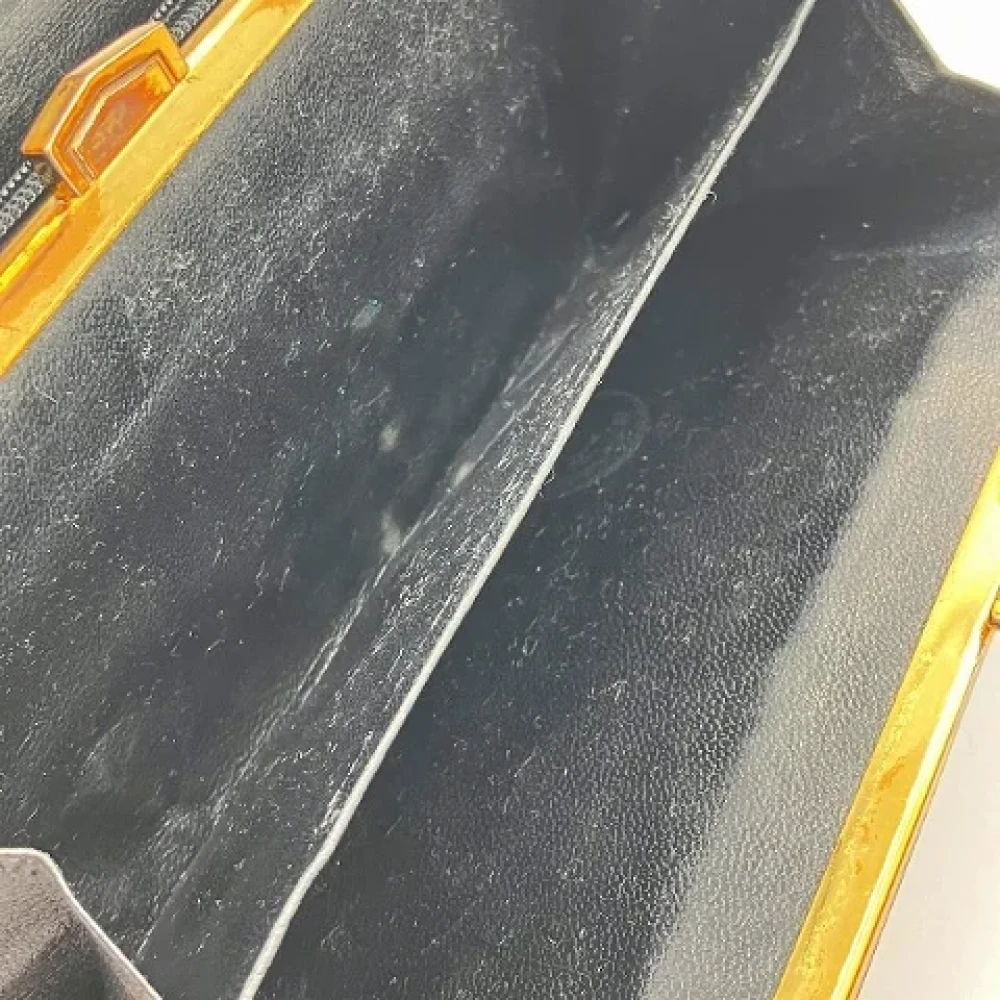 Yves Saint Laurent Vintage Pre-owned Leather wallets Black Dames
